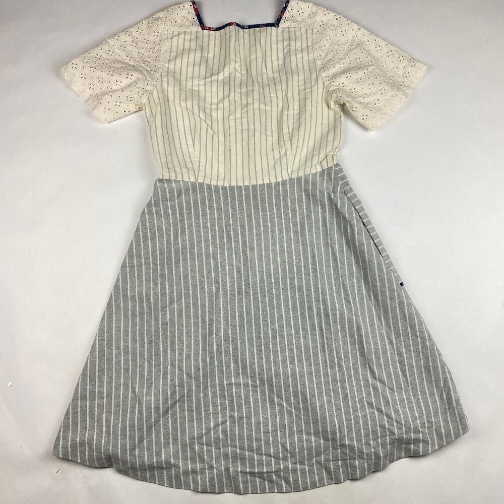 Madewell x The New Denim Project Patchwork Square-Neck Dress Women's Size 2 - Picture 2 of 16